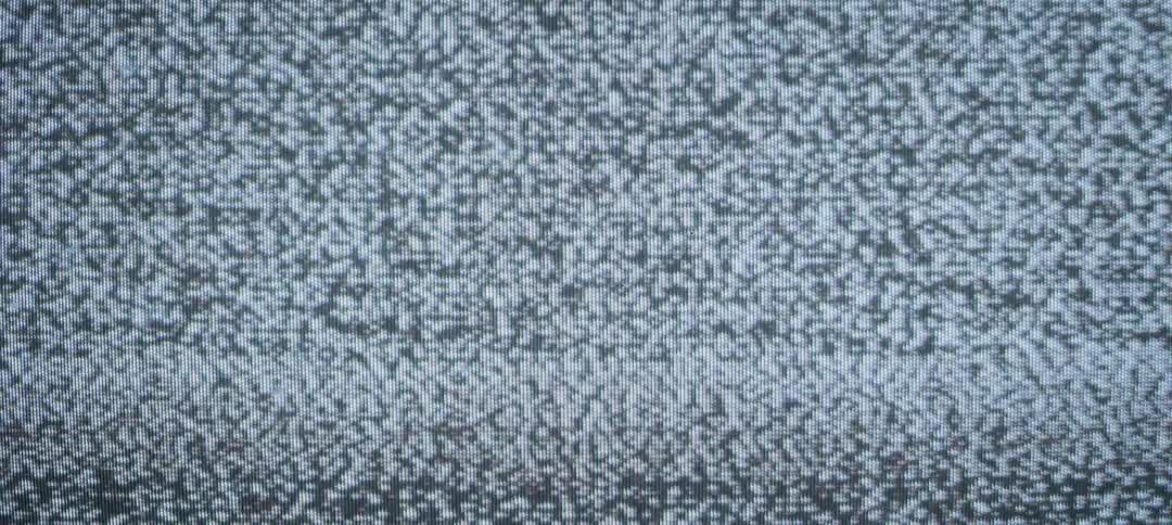 Close up of television static