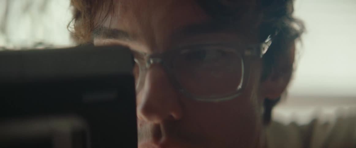 A footage of a person holding a camera