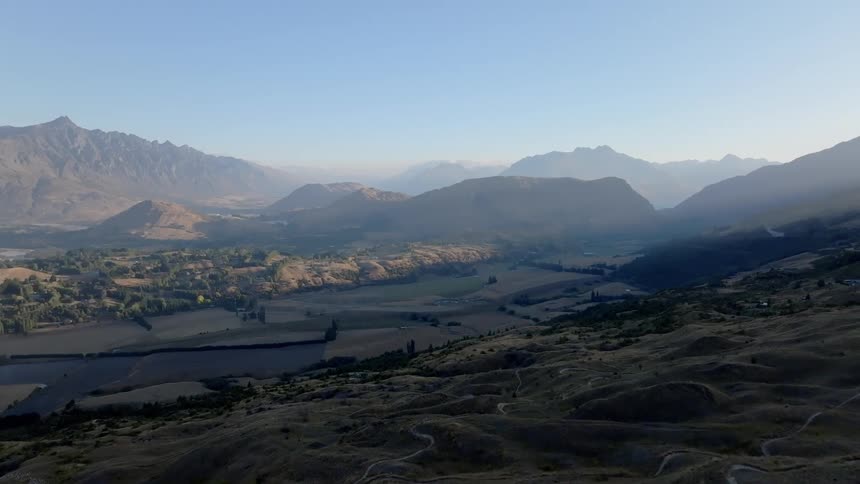 A footage of a mountainous area