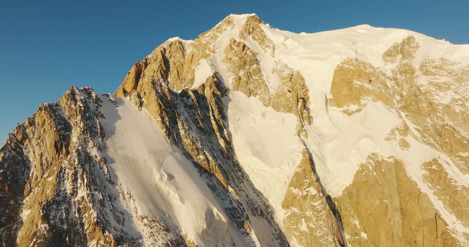 The cliff face of a rocky mountain