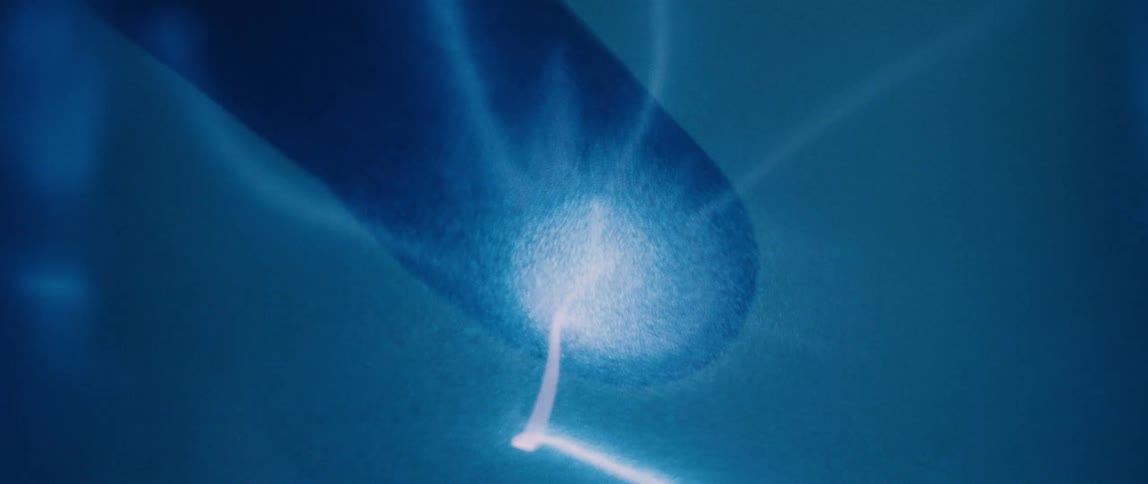 A footage of an electric reaction