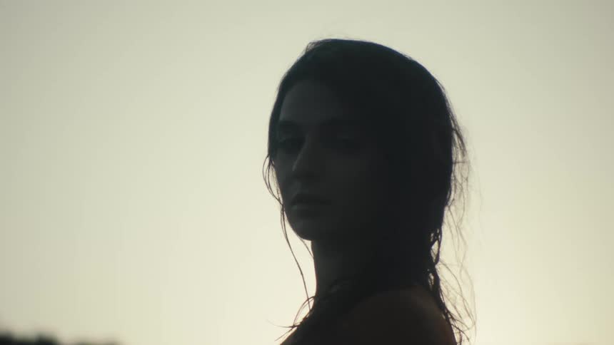 A portrait footage of a lady
