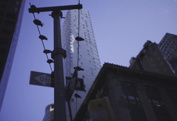 A footage of a city