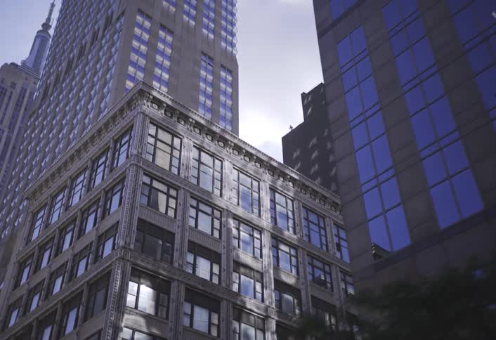 A footage of buildings in the city