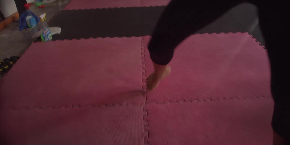 Woman training boxing at the gym