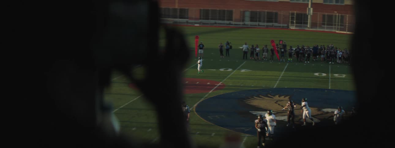 Fans are watching a football game
