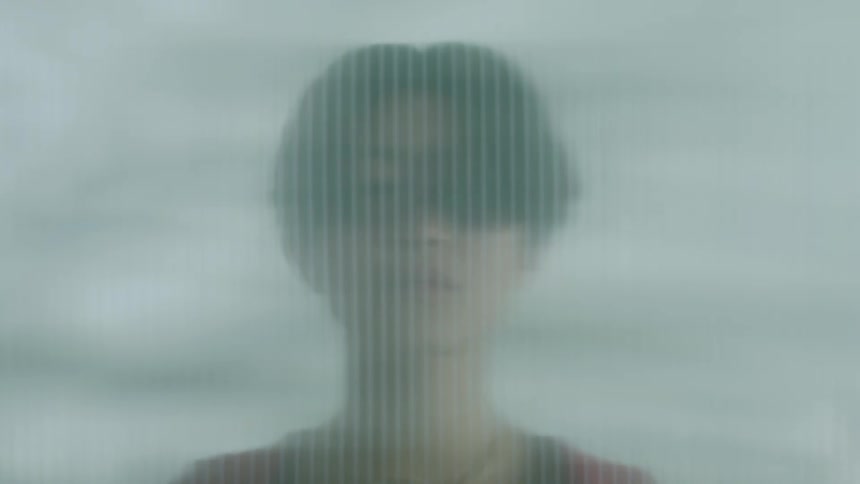 A footage of a persons face