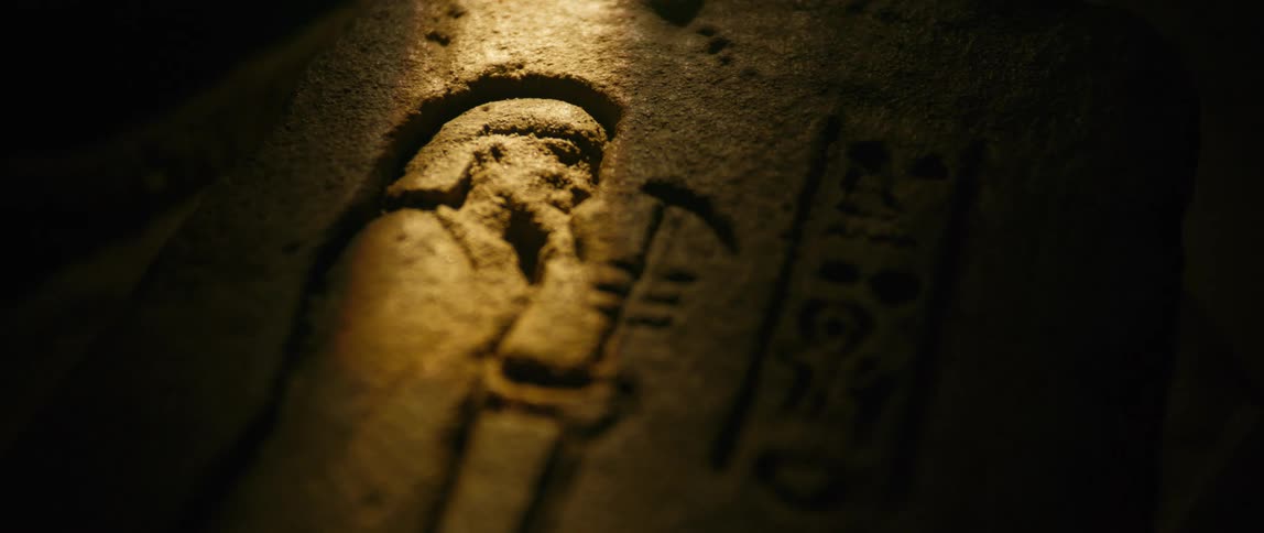 Close up of an archaeological stone with an ancient design
