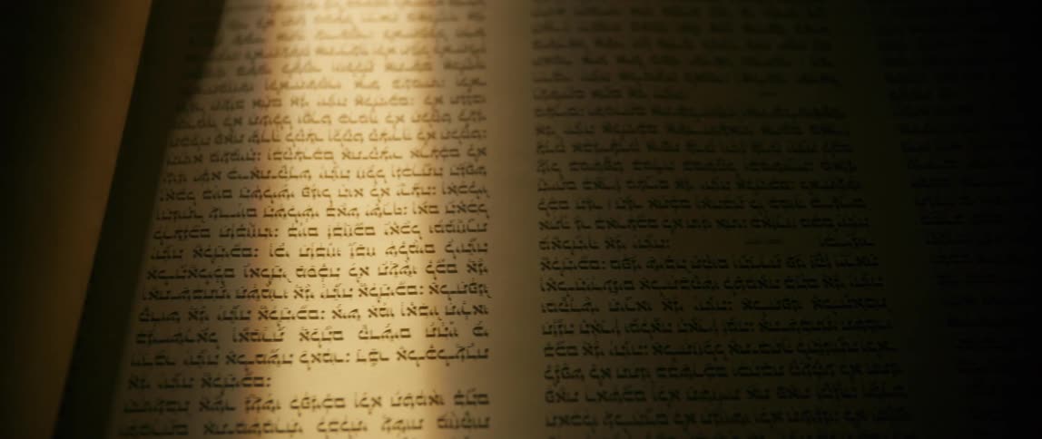 An old scroll is unrolled