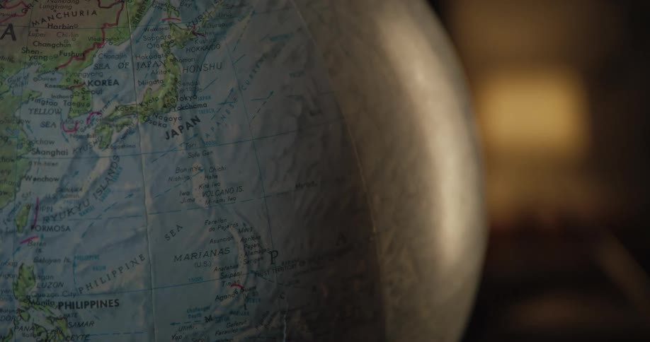 Close up of a scientific globe