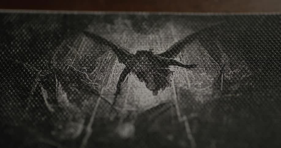 Abstract closeup of a black and white artistic drawing