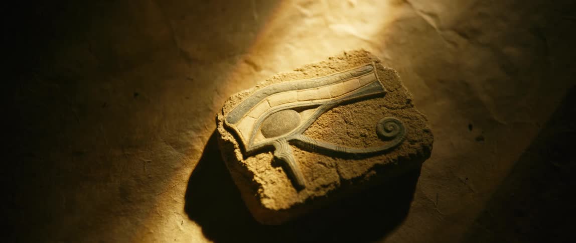 Artistic stone with an evil eye