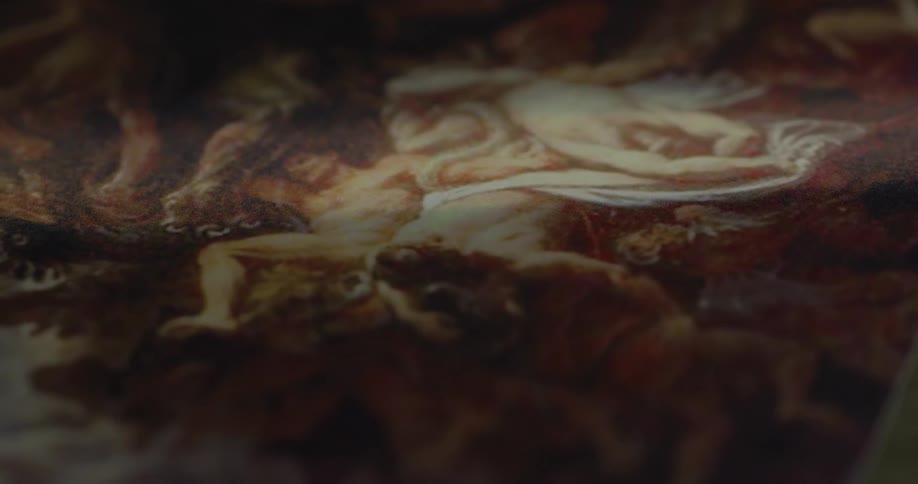 A close up of a piece of art