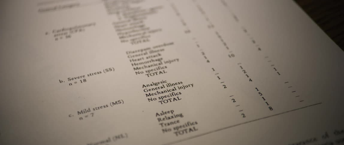 Close up of a document displaying text