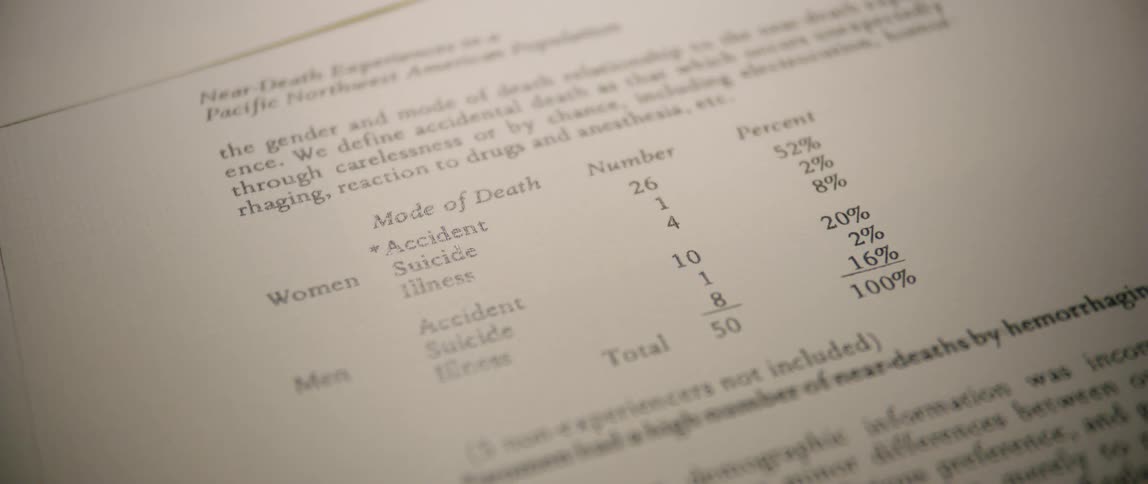 A sheet of paper with statistics numbers and text