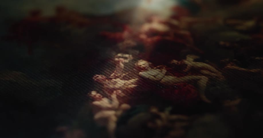 Close up of a catholic artistic painting