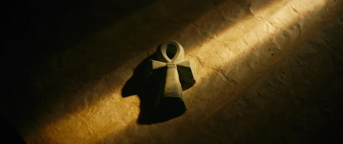 A cross hangs on the wall