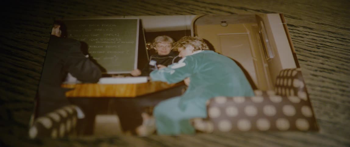 A footage of a picture on a table