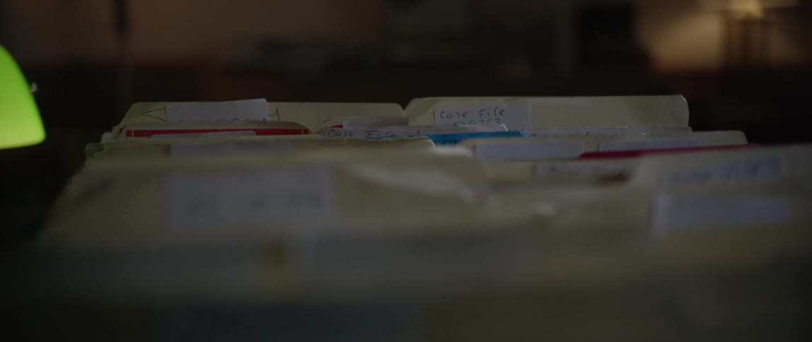Folders and tapes are in the office