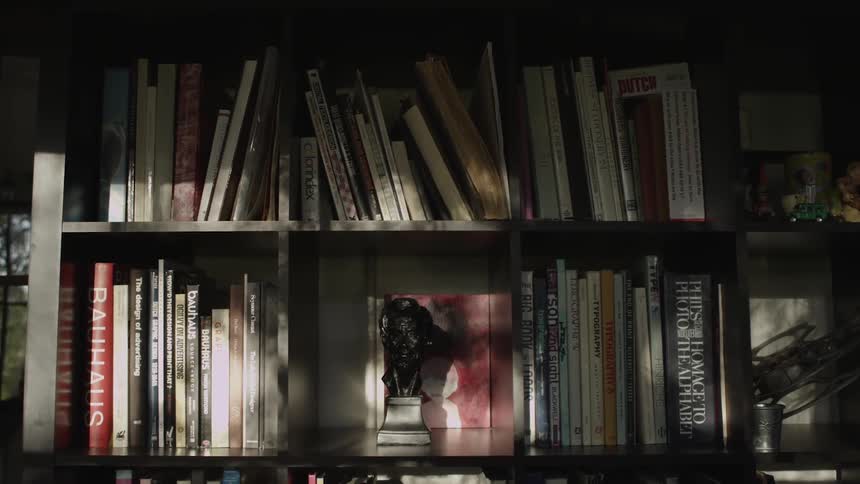 A bookshelf full of books
