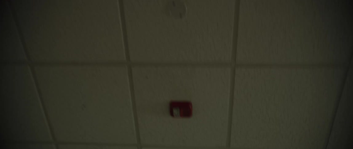 View of the moving ceiling of a hospital