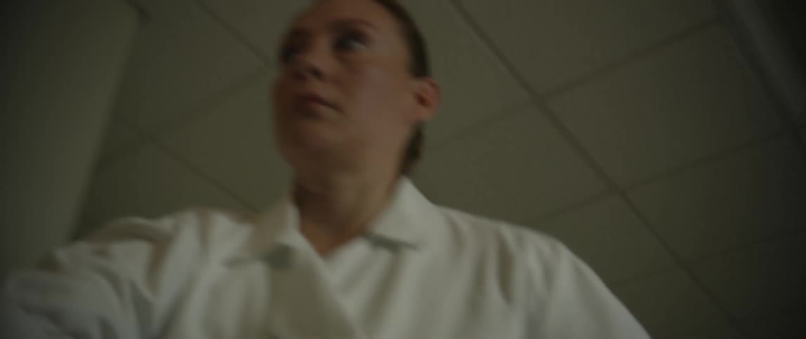 A footage of a nurse running at the hospital corridor