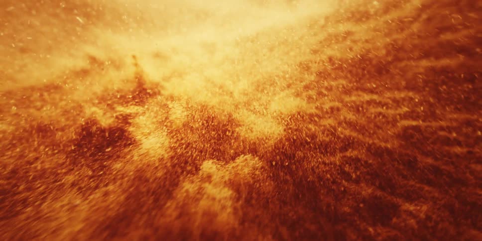 Orbiting a Radiant Cloud of Particles Expanding With Fiery Energy