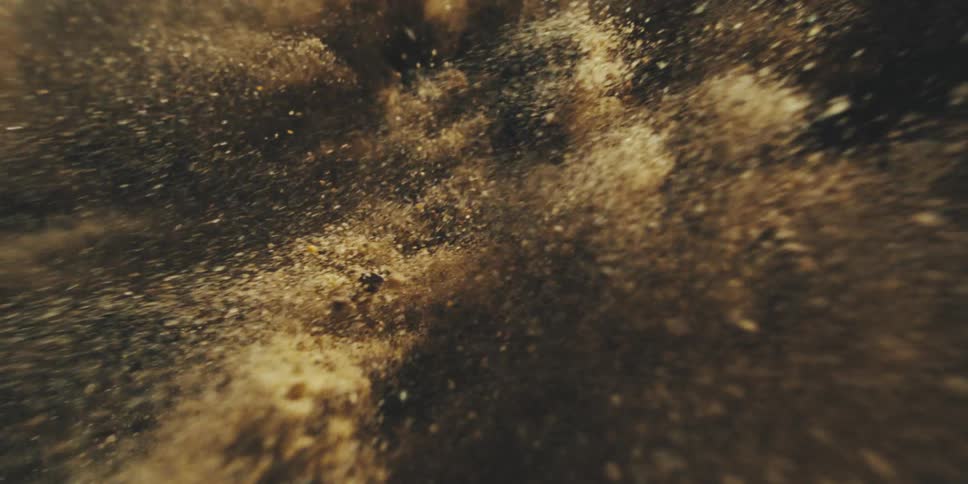 Free Falling Into Churning Sand and Rock During a Violent Seismic Event