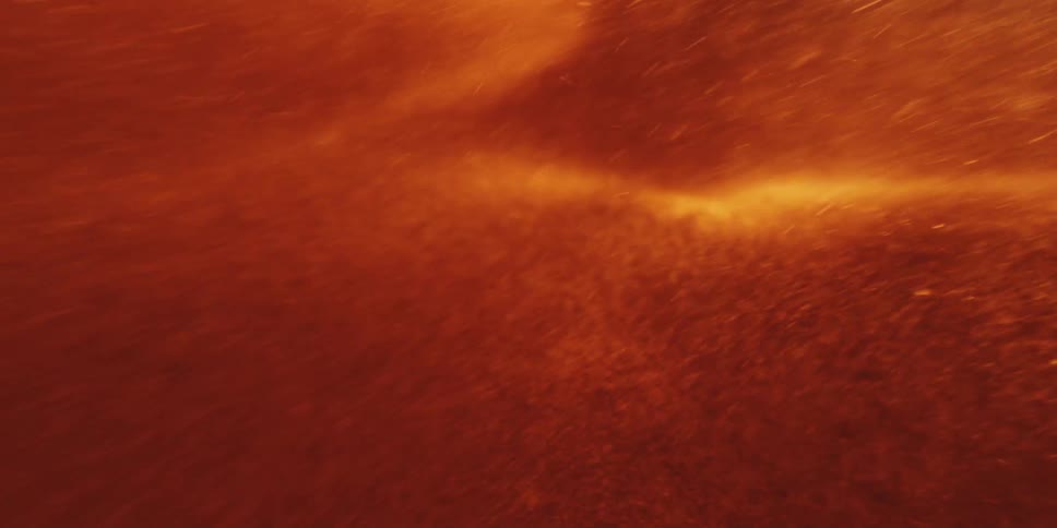 Inside a blistering furnace of fire and flames