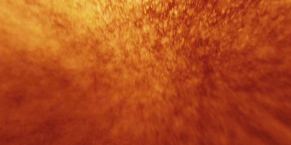 Surging Fiery Energy With Glowing Particles Rising Upward