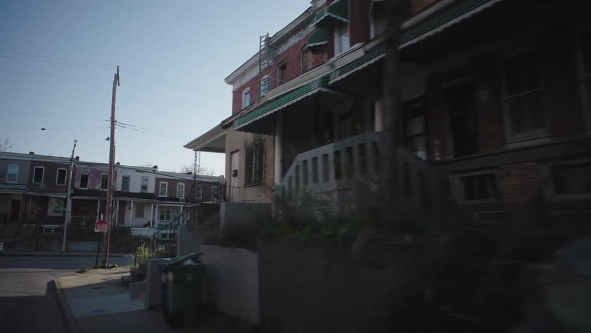 Apartment buildings in suburban area in the morning