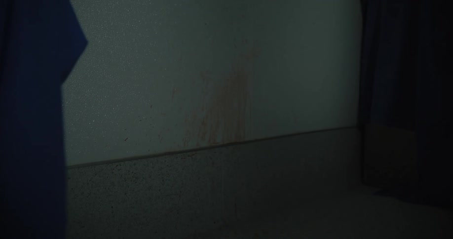 Blood stains on a wall
