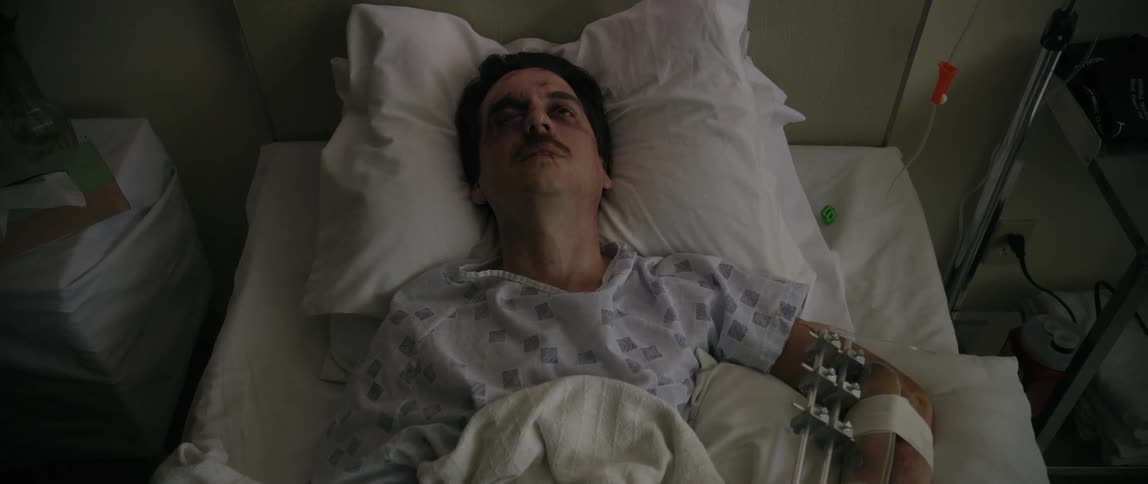A patient laying in bed resting in the hospital