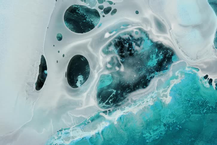 An abstract clip of a liquid movement