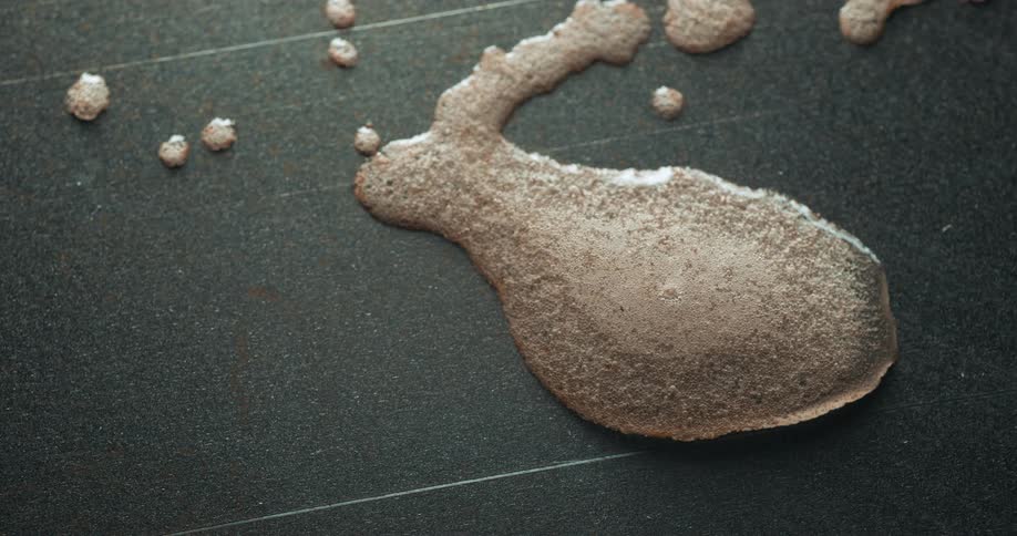 Gas bubbles form and migrate inside liquid droplets of various sizes