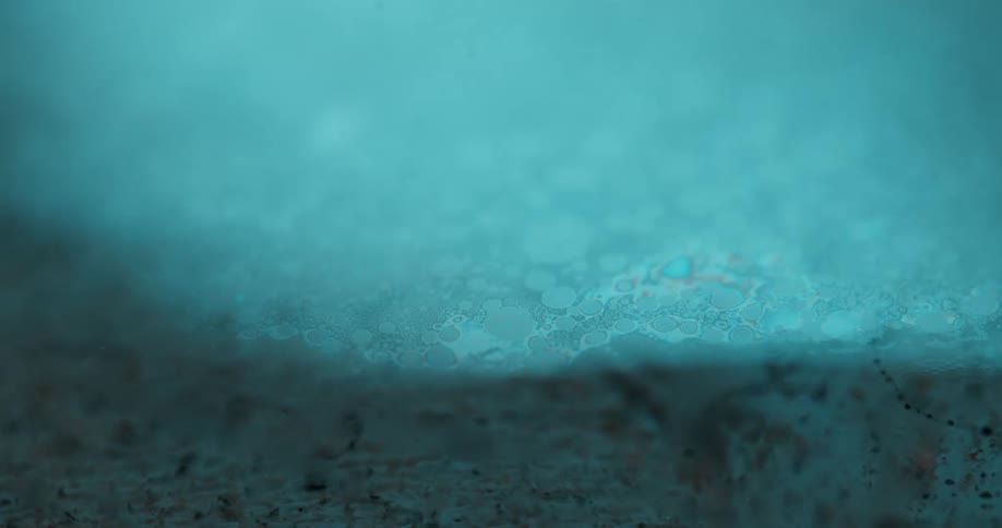 Blue light tracks over an area