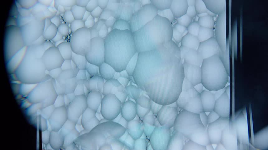Fractals of patterned white balls