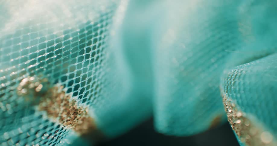 A close up clip of a net