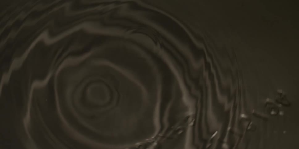 A drop in the water causes large ripples