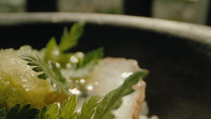A dish is spinning outside