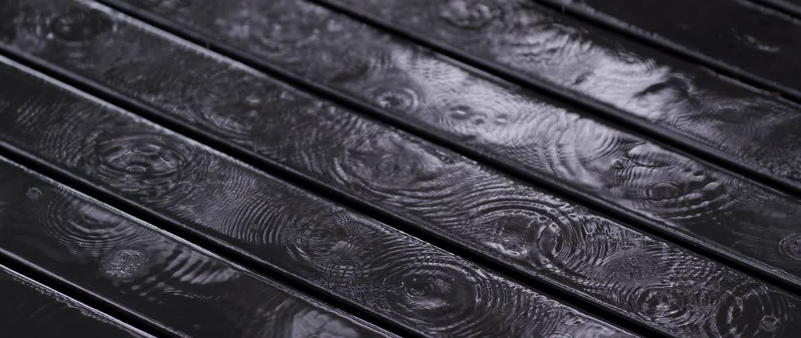 Slow motion shot of rain