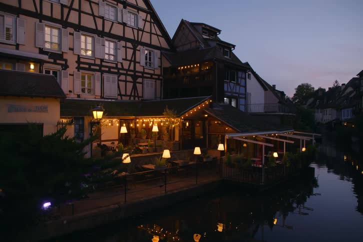 European waterfront restaurant