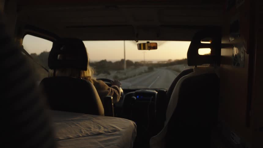 A person driving a car with another person sitting in the passenger seat