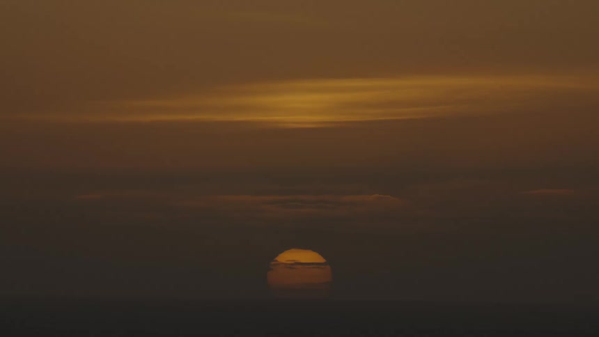 A footage of a sunset