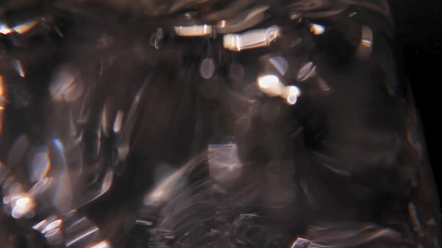 The light is reflecting off the ice