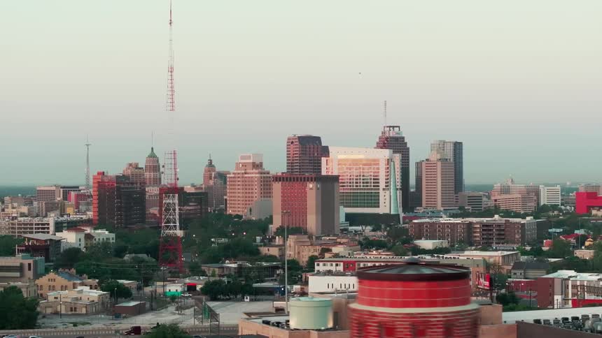 Aerial view of city