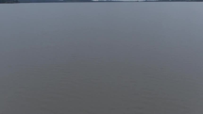 Land is far away in the ocean