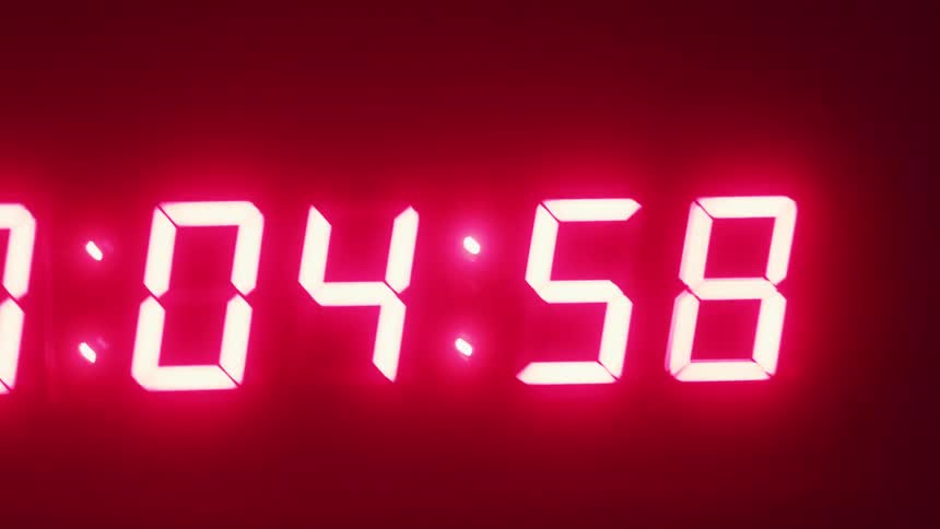 The countdown timer hits zero