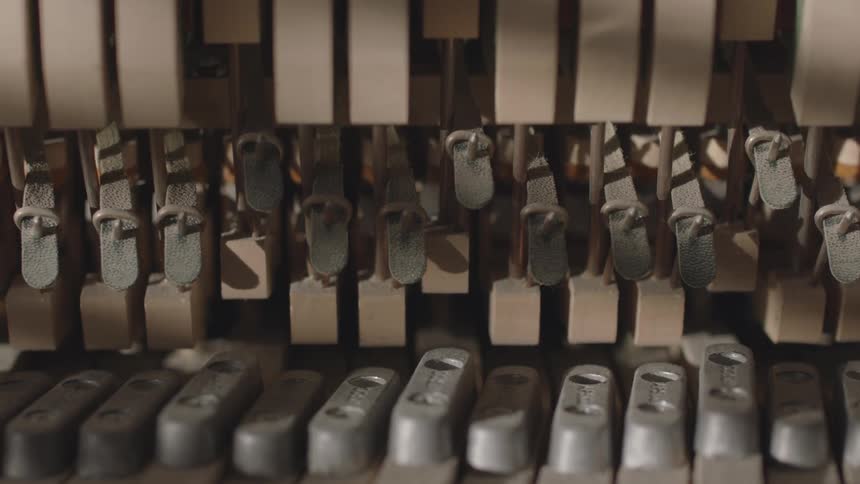 Piano internals move while the piano is played