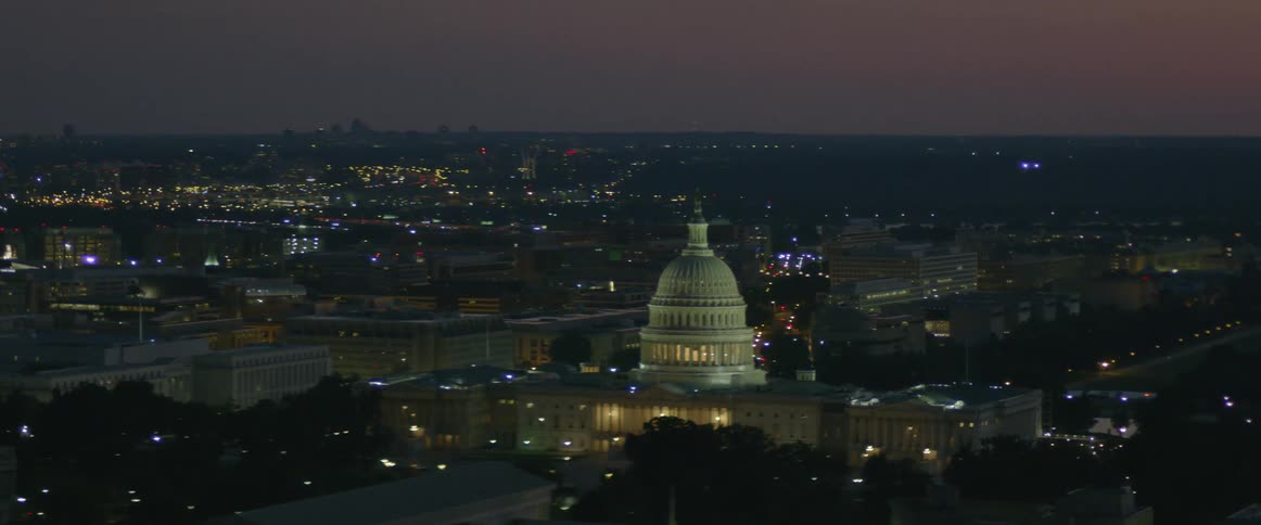 The United States of America Capitol, Washington DC at Sunset